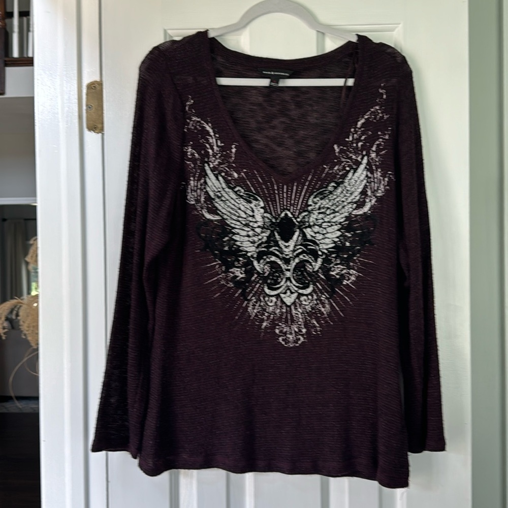 Burgandy Rock&Republic sweater